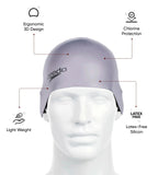 Unisex Moulded Silicone Swim Cap For Men and Women - Grey