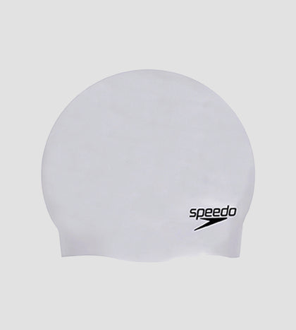 Unisex Moulded Silicone Swim Cap For Men and Women - Grey