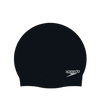 Unisex Moulded Silicone Swim Cap For Men and Women - Black