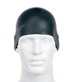 Unisex Moulded Silicone Swim Cap For Men and Women - Black