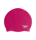 Unisex Moulded Silicone Swim Cap For Men and Women - Purple