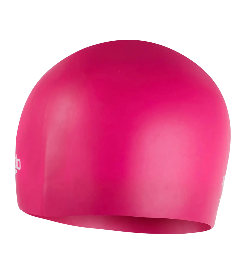 Unisex Moulded Silicone Swim Cap For Men and Women - Purple
