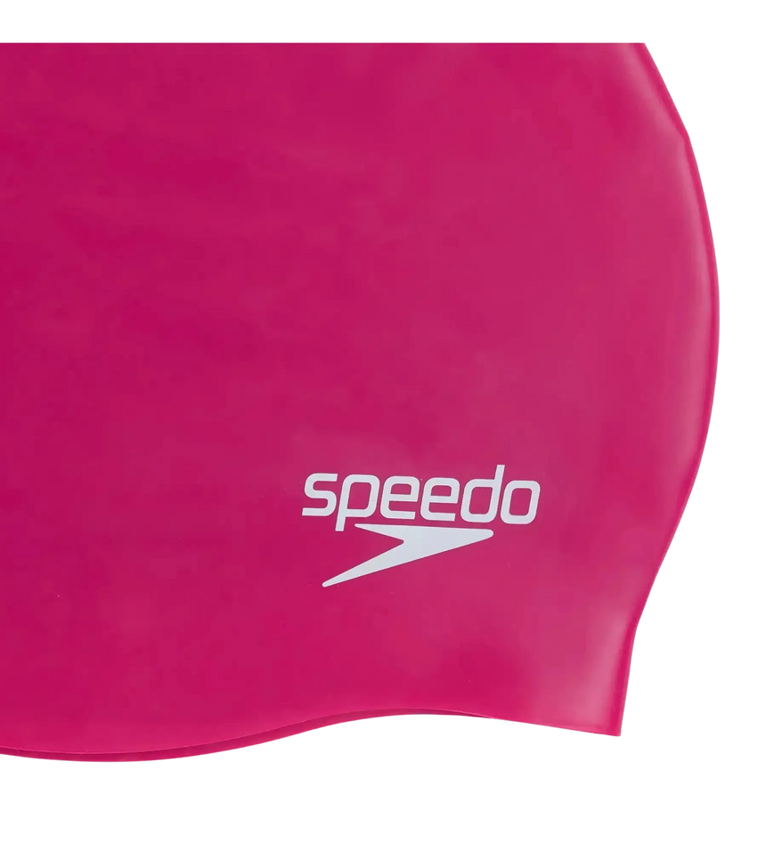 Unisex Moulded Silicone Swim Cap For Men and Women - Purple
