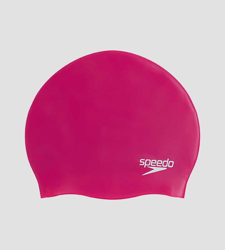 Unisex Moulded Silicone Swim Cap For Men and Women - Purple