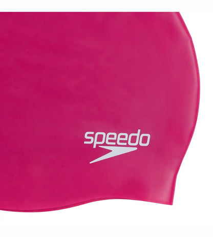 Unisex Adult Moulded Silicone Swim Cap - Purple_3