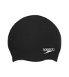 Unisex Kids Moulded Silicone Chlorine Resistant Swim Cap For Boys and Girls - Black