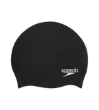 Unisex Kids Moulded Silicone Chlorine Resistant Swim Cap For Boys and Girls - Black