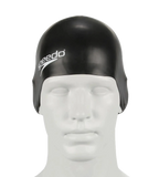 Unisex Kids Moulded Silicone Chlorine Resistant Swim Cap For Boys and Girls - Black