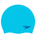 Unisex Kids Moulded Silicon Chlorine Resistant Swim Cap For Boys and Girls - Blue
