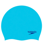 Unisex Kids Moulded Silicon Chlorine Resistant Swim Cap For Boys and Girls - Blue