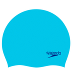 Unisex Kids Moulded Silicon Chlorine Resistant Swim Cap For Boys and Girls - Blue