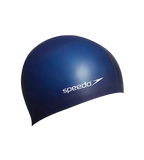 Unisex Flat Silicone Swim Cap For Men and Women - Navy