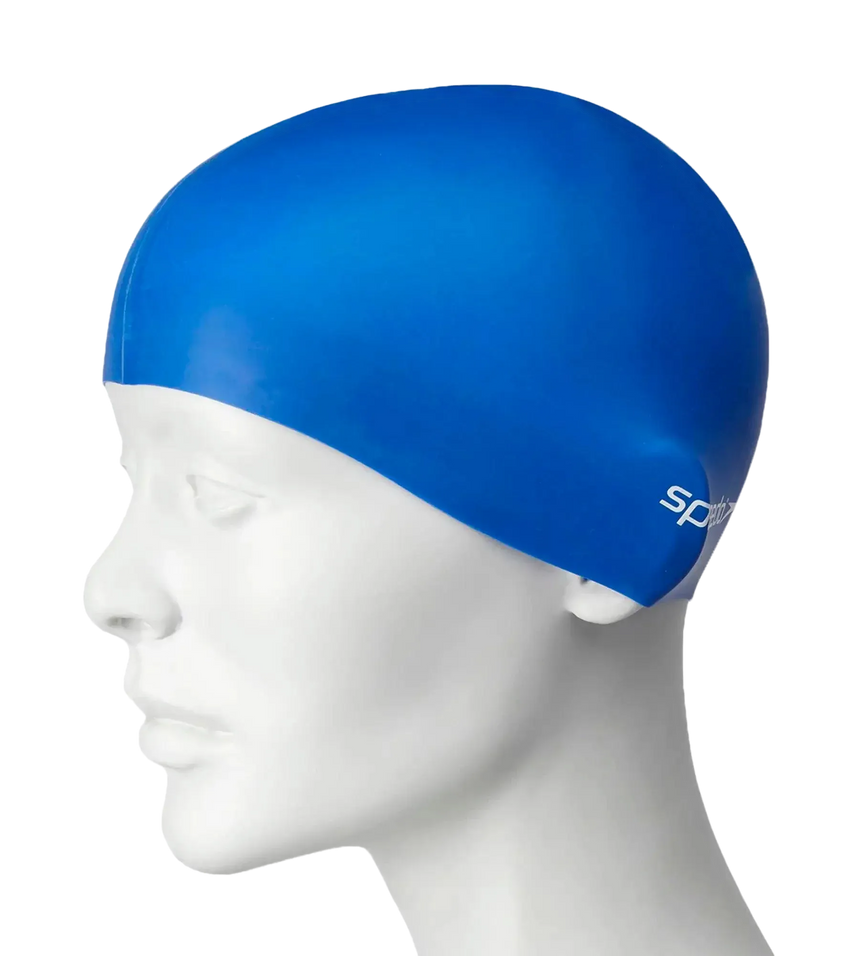 Unisex Kids Flat Silicone Swim Caps - Assorted Colours