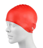 Unisex Kids Flat Silicone Swim Caps - Assorted Colours