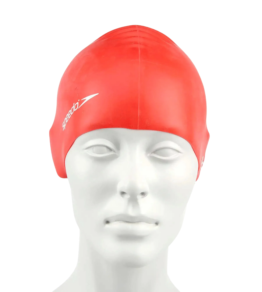 Unisex Kids Flat Silicone Swim Caps - Assorted Colours