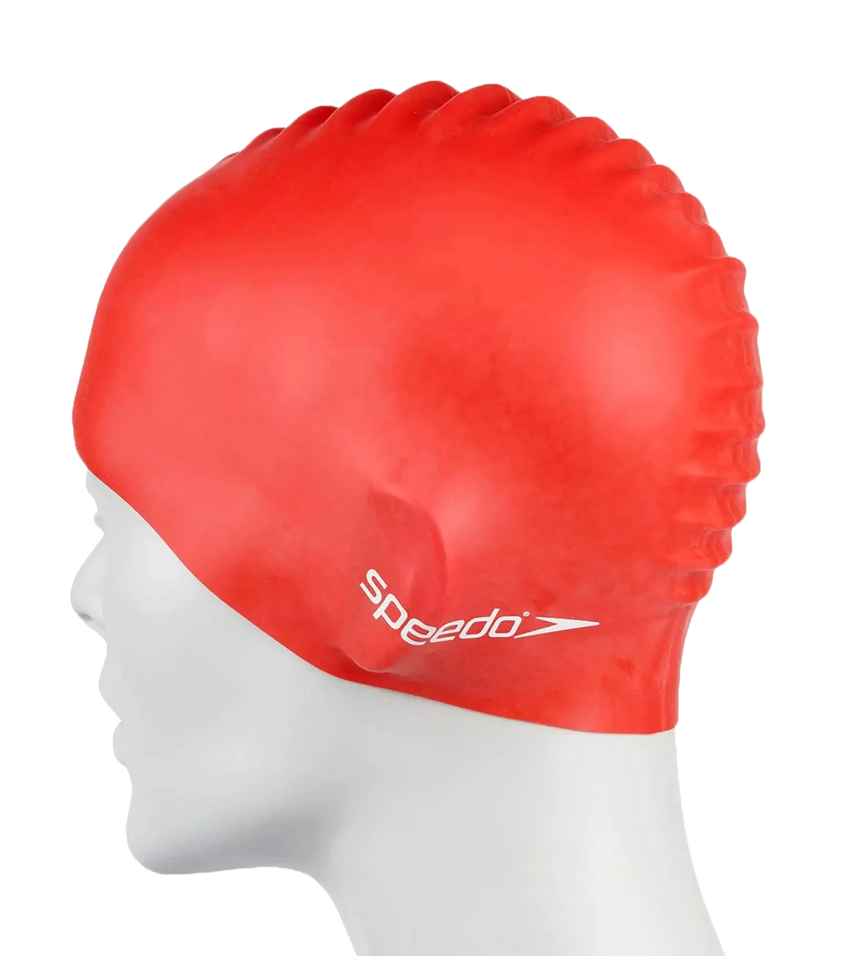 Unisex Kids Flat Silicone Swim Caps - Assorted Colours