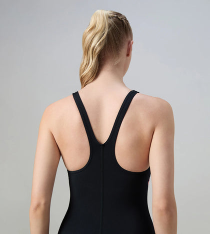 Women's Endurance+ Hyperboom Butterfly Back V-Cut One Piece Swimsuit - Black & Ruby