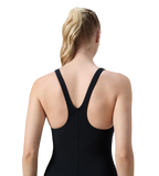 Women's Endurance+ Hyperboom Butterfly Back V-Cut One Piece Swimsuit - Black & Ruby