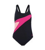 Women's Endurance+ Hyperboom Butterfly Back V-Cut One Piece Swimsuit - Black & Ruby