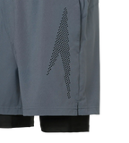 Men's 4 Way Comfort Stretch Volley Watershorts With Built In Jammer - Grey Lead & Anthracite