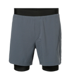 Men's 4 Way Comfort Stretch Volley Watershorts With Built In Jammer - Grey Lead & Anthracite