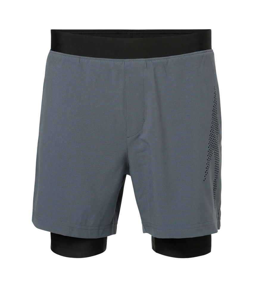 Men's 4 Way Comfort Stretch Volley Watershorts With Built In Jammer - Grey Lead & Anthracite