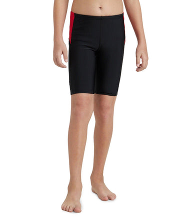 Boy's Endurance 10 Dive Jammer - Black & Fed Red