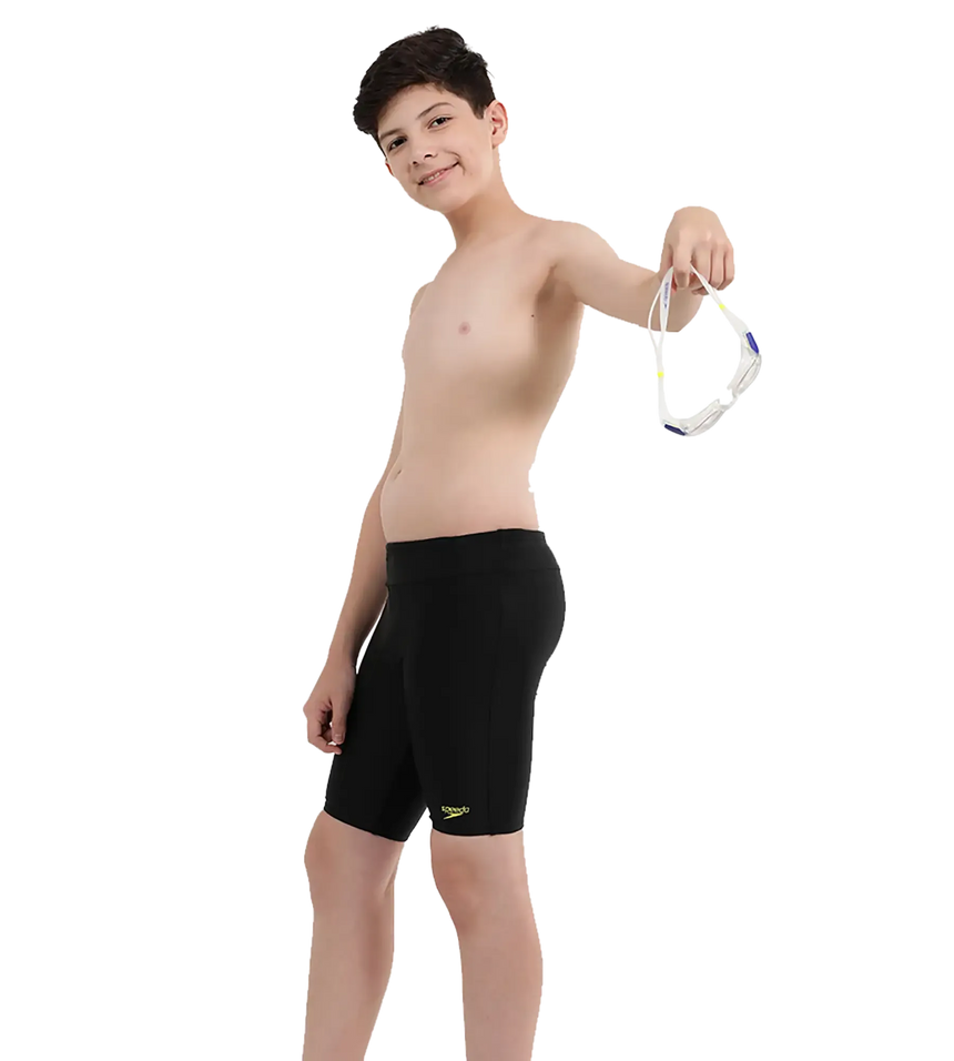 Boy's Endurance 10 Essential Houston Jammer - Black & Lemon Drizzle