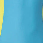 Girl's Endura Brite All In One Kneesuit - Picton Blue, Hyper Yellow & White