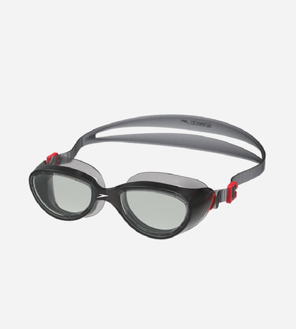 Unisex Adult Futura Hydrospex Anti Fog Coated Lens Swim Goggles For Men and Women - Black & Glacier Grey