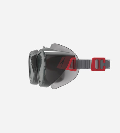 Unisex Adult Futura Hydrospex Anti Fog Coated Lens Swim Goggles For Men and Women - Black & Glacier Grey