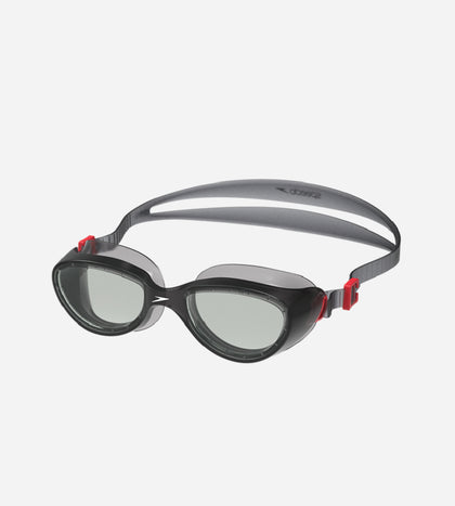 Unisex Adult Futura Hydrospex Anti Fog Coated Lens Swim Goggles For Men and Women - Black & Glacier Grey