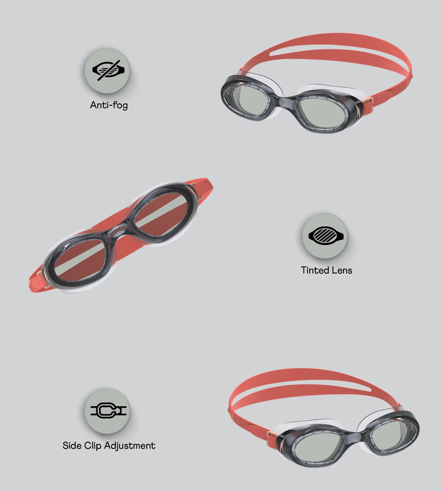 speedo swimming goggles anti fog Buy Speedo Unisex Kids Futura Hydrospex Anti Fog Coated Lens Swim Goggles For Boys and Girls - Black & Glacier Grey | Swim Goggles