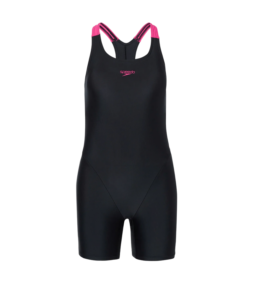 Women's Endurance10 Classsic Lycra Racerback Legsuit  - Black & Ruby