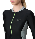 Women's Endurance10 Two Piece Closedback Full Body Suit - Black, Monument & Pale Clover