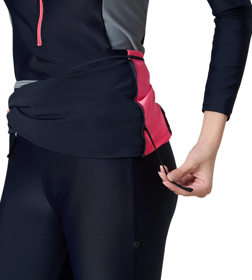 Women's Endurance10 Two Piece Closedback Full Body Suit - Navy, Coin Grey & Pink Lemonade