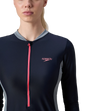 Women's Endurance10 Two Piece Closedback Full Body Suit - Navy, Coin Grey & Pink Lemonade