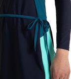 Women's Endurance10 Two Piece Closedback Full Body Suit - True Navy, Dark Teal & Arctic Glass