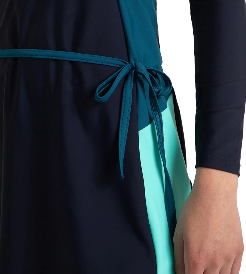 Women's Endurance10 Two Piece Closedback Full Body Suit - True Navy, Dark Teal & Arctic Glass