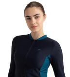 Women's Endurance10 Two Piece Closedback Full Body Suit - True Navy, Dark Teal & Arctic Glass