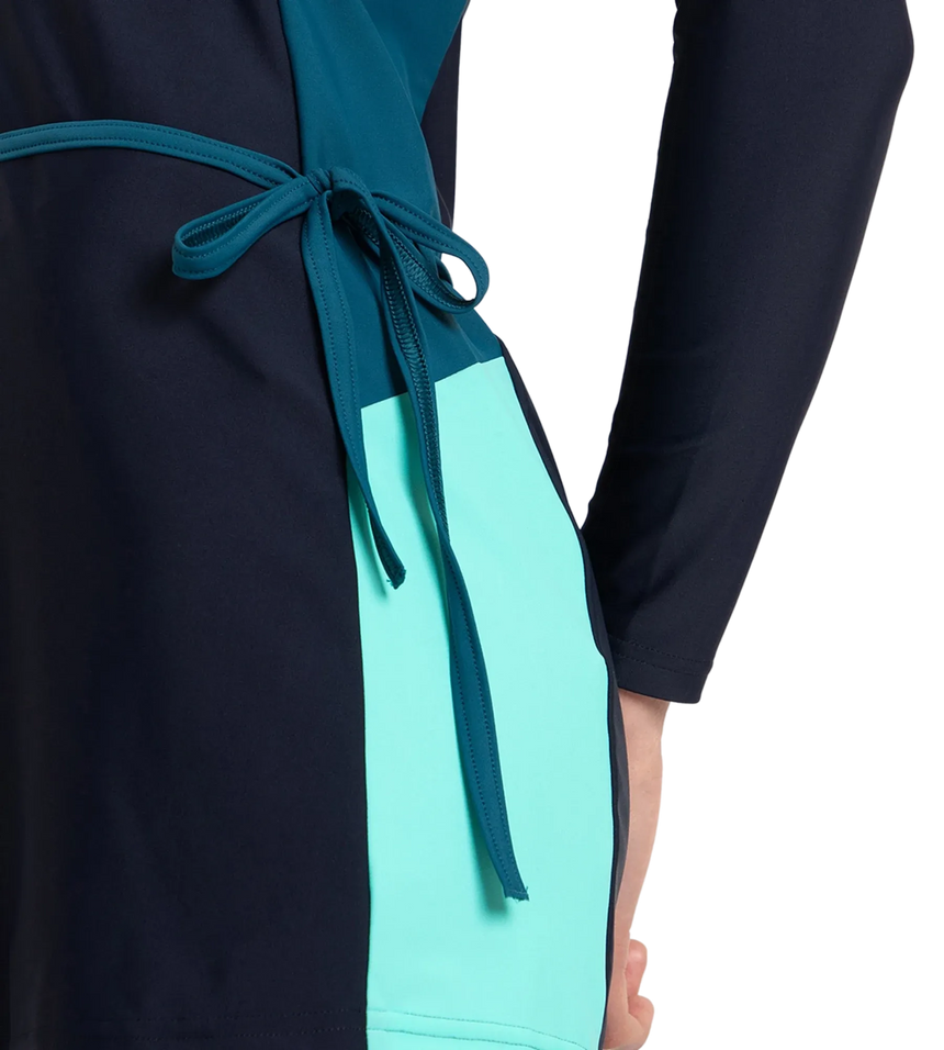 Women's Endurance10 Two Piece Closedback Full Body Suit - True Navy, Dark Teal & Arctic Glass