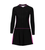 Women's Endurance10 Two Piece Closedback Full Body Suit - Black, Plum Dandy & Neon Violet