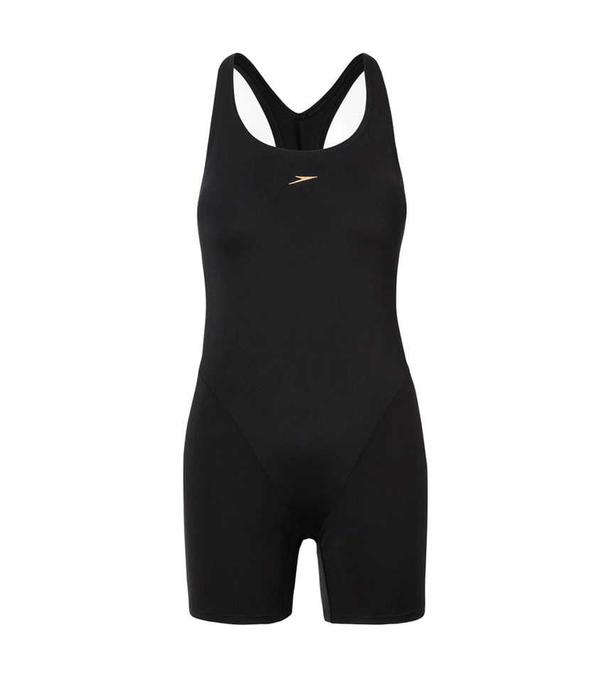 Women's Endurance+ Myrtle Racerback Legsuit - Black & Rose Gold