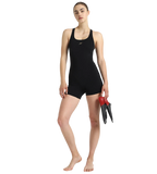 Women's Endurance+ Myrtle Racerback Legsuit - Black & Rose Gold