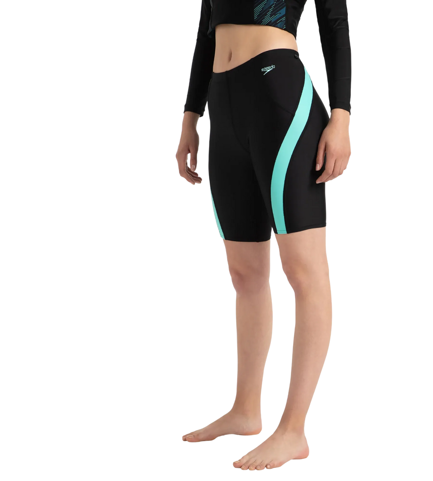 Women's Endurance10 Sport Mid Shorts - Black & Arctic Glass