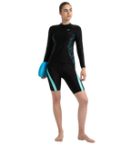 Women's Endurance10 Sport Mid Shorts - Black & Arctic Glass