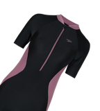 Women's Endurance10 Essential Panel Closedback Kneesuit - Black & Rum Raisin