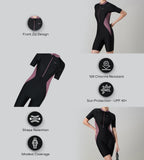 Women's Endurance10 Essential Panel Closedback Kneesuit - Black & Rum Raisin