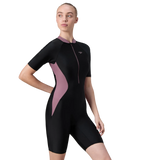 Women's Endurance10 Essential Panel Closedback Kneesuit - Black & Rum Raisin