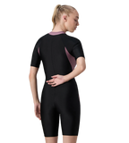 Women's Endurance10 Essential Panel Closedback Kneesuit - Black & Rum Raisin